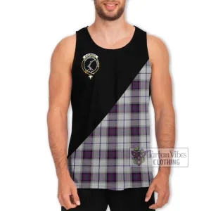 Alexander of Menstry Dress Tartan Men's Tank Top with Family Crest and Military Logo Style