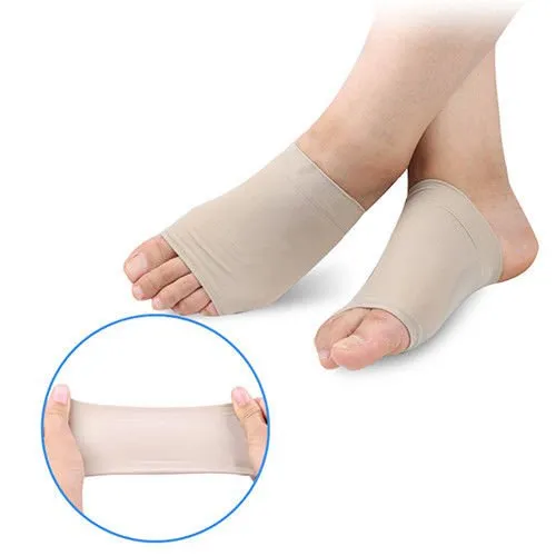 1 Pair Gel Plantar Fasciitis Foot Arch Support Sleeve Sock Soft Comfort