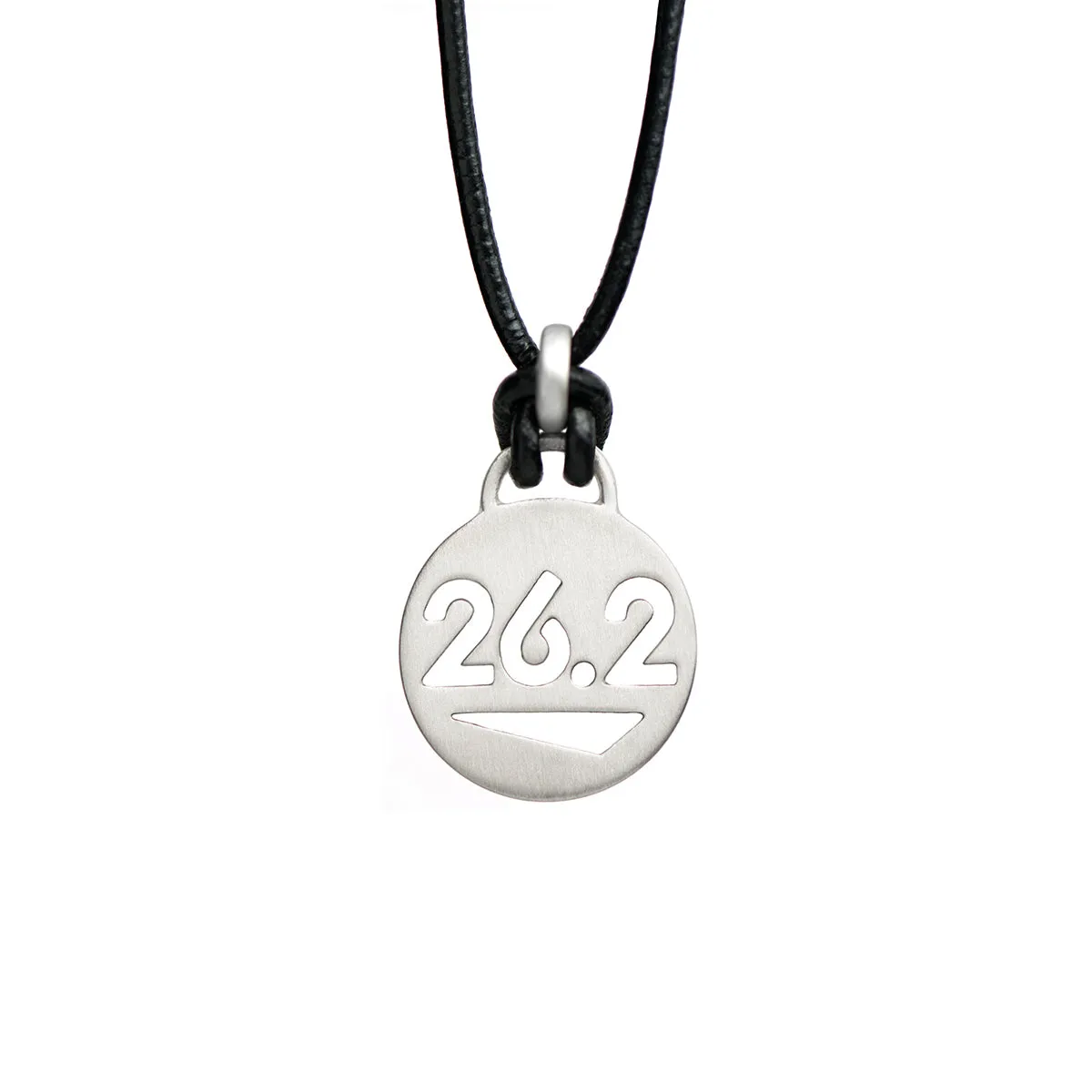 26.2 Marathon Leather Running Necklace