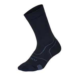 2XU - Vectr Cushion Crew Socks - Black/Titanium