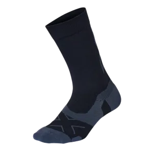 2XU - Vectr Light Cushion Crew Socks - Black/Titanium