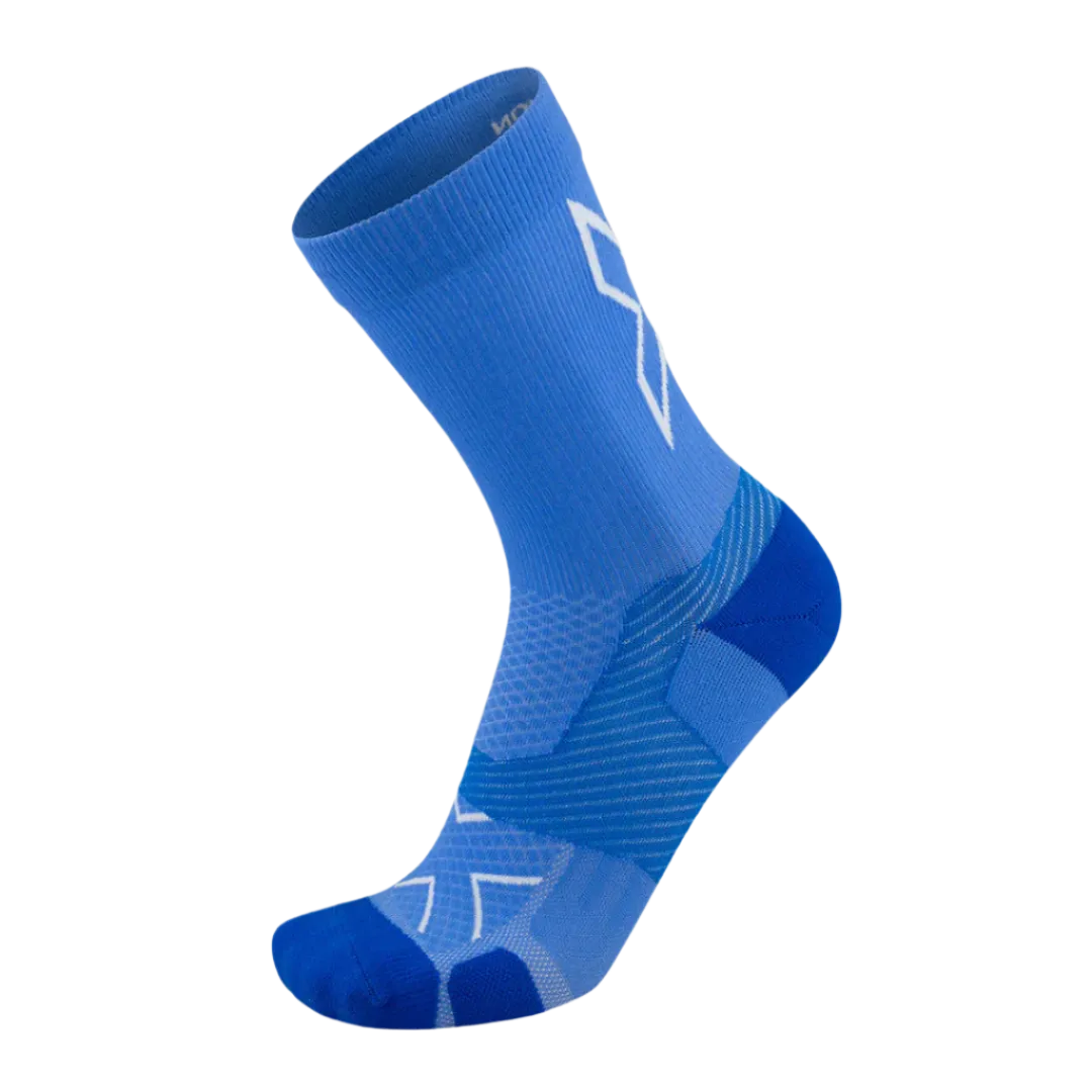 2XU - Vectr Light Cushion Crew Socks - Nebula/Surf