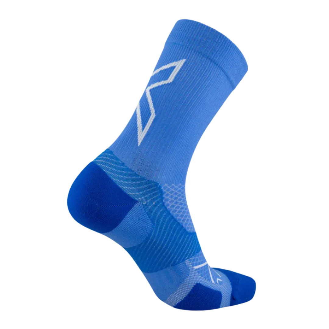 2XU - Vectr Light Cushion Crew Socks - Nebula/Surf