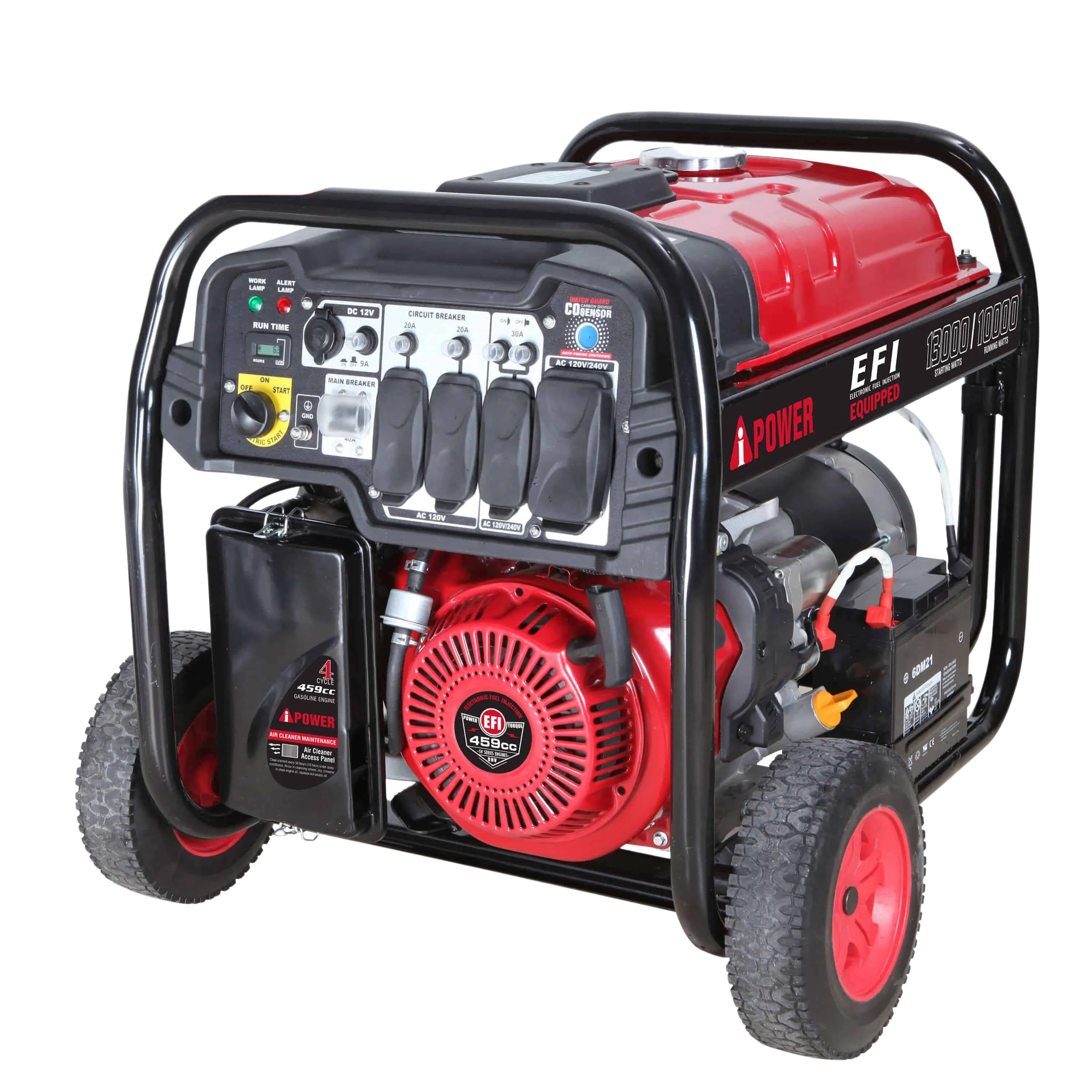 A-iPower SUA13000EFI 10000W/13000W Low THD Electric Start Gas Generator New