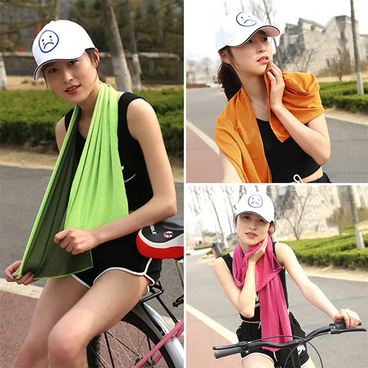 Absorbent Polyester Quick-drying Breathable Cold-skinned Fitness Sports Portable Towel, Package:30x100 Clasp Cup(Croci)