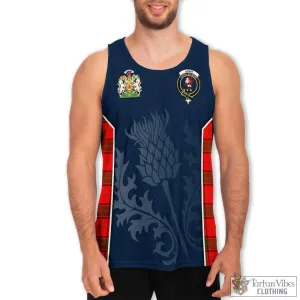 Adair Tartan Men's Tanks Top with Family Crest and Scottish Thistle Vibes Sport Style