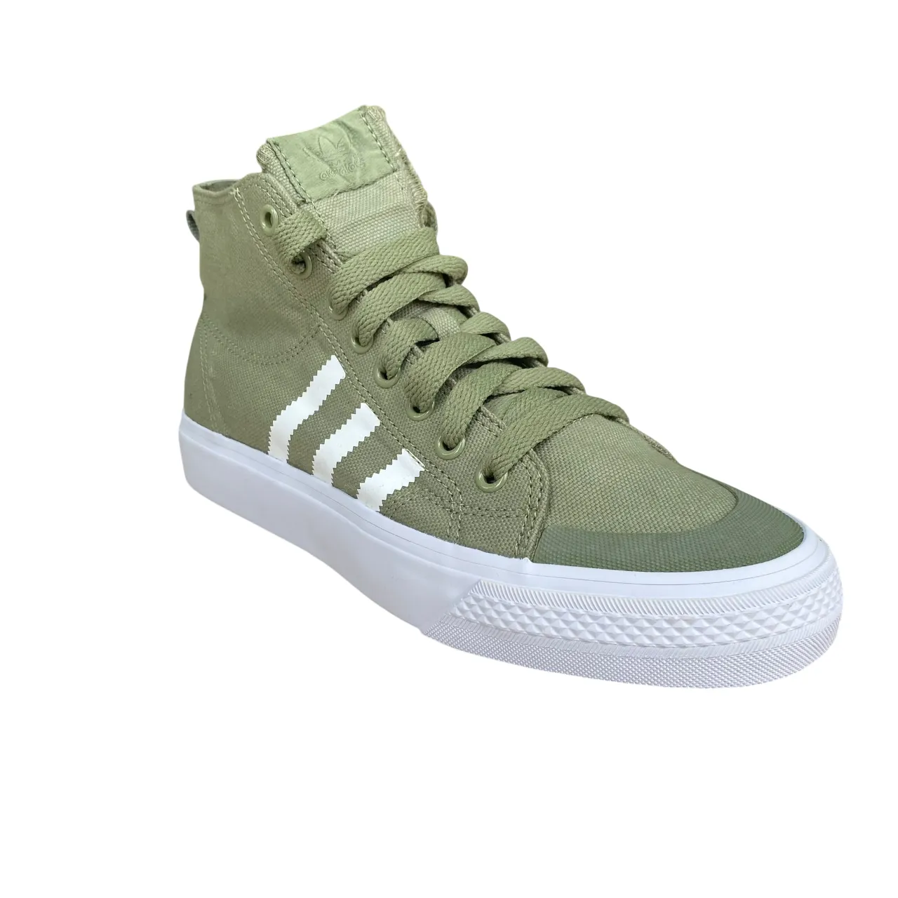 Adidas sneakers alta in canvas unisex Nizza Classic D65592 verde