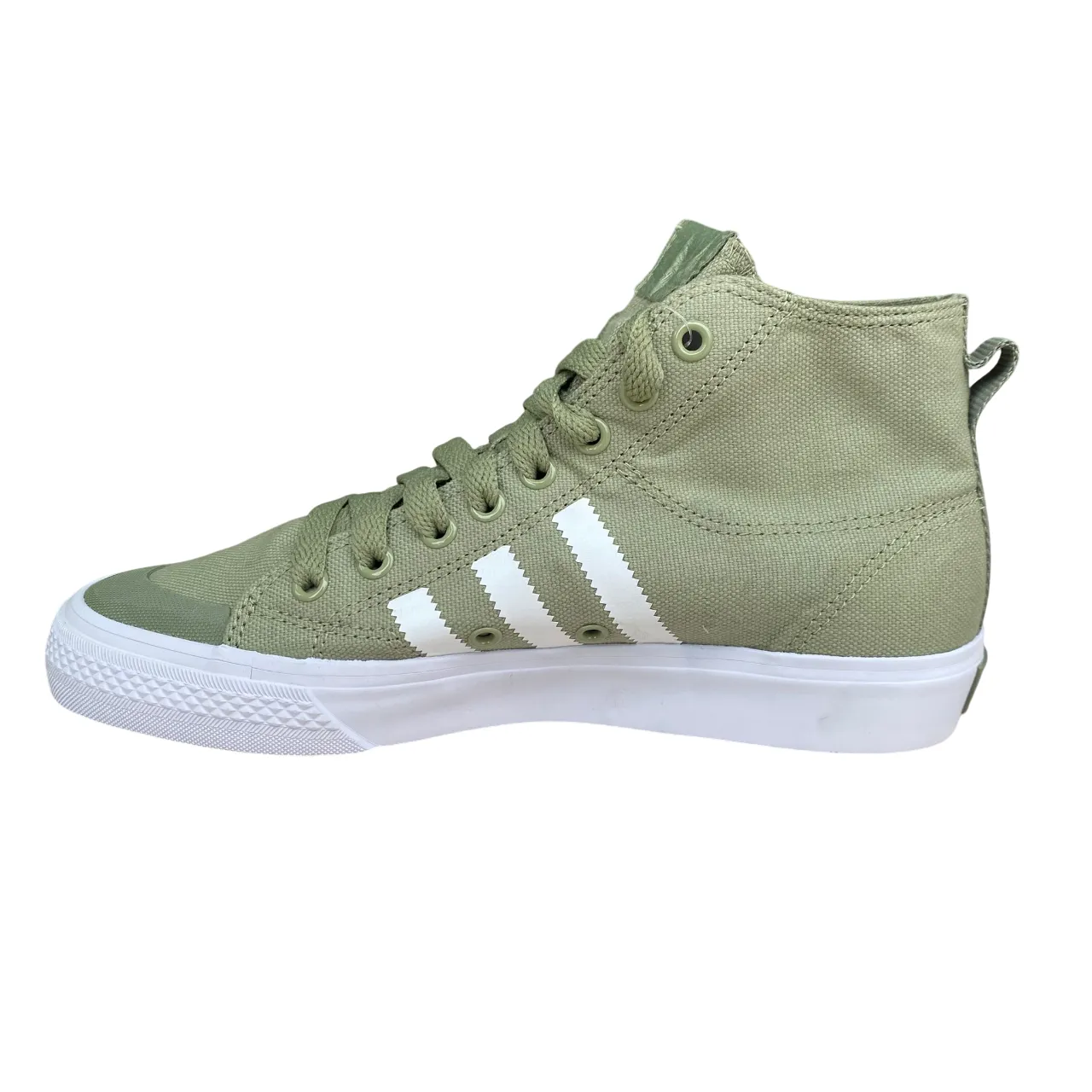 Adidas sneakers alta in canvas unisex Nizza Classic D65592 verde