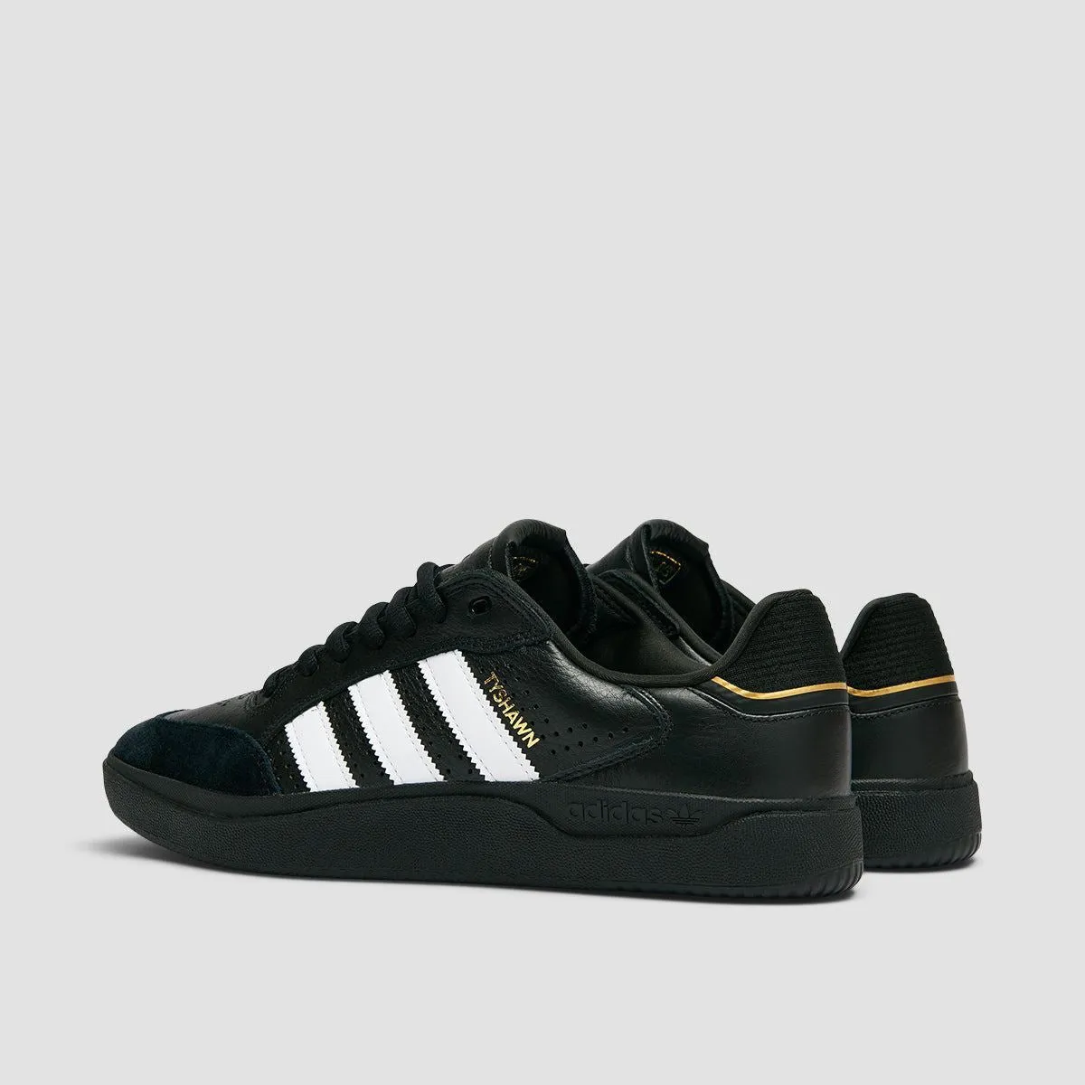 adidas Tyshawn Low Shoes - Core Black/Ftwr White/Gold Met