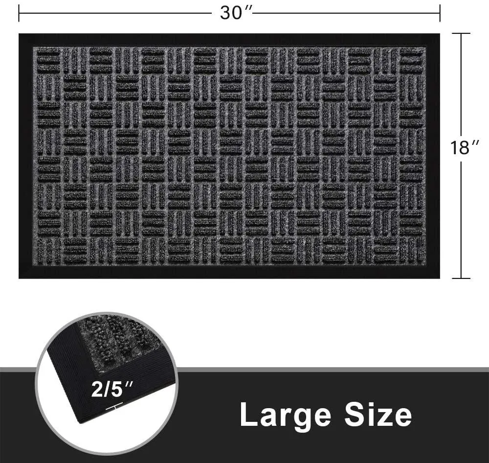 Amagabeli Large Outdoor Door Mats 18" x 30" for Front Door Entrance Outside BG042