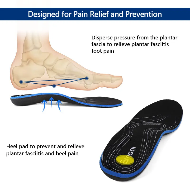 Arch/Heel Pain Relief Orthotic Insoles Foot Valgus Flat Feet Shoes