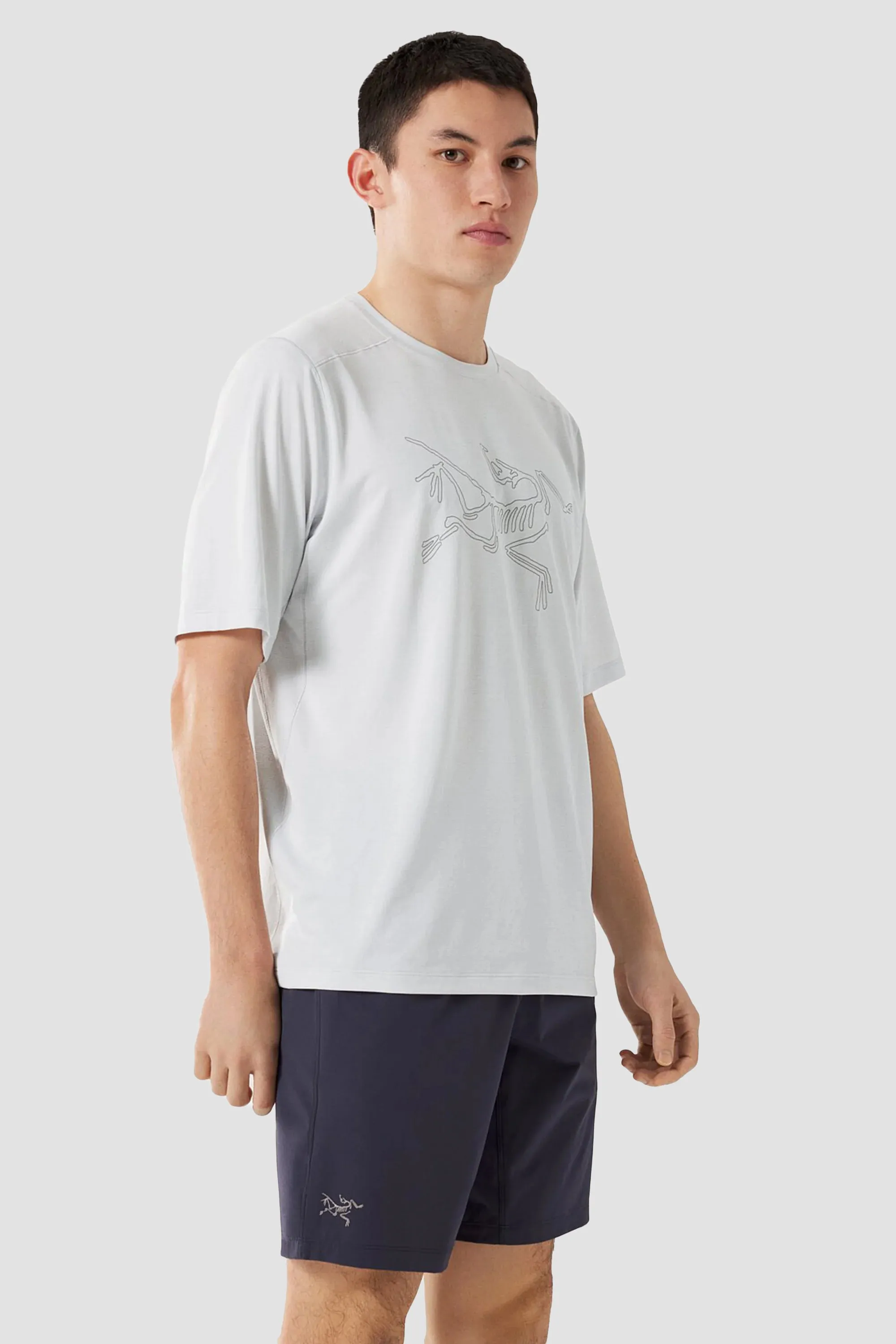 Arc'teryx Men's Cormac Logo SS Shirt in Atmos Heather