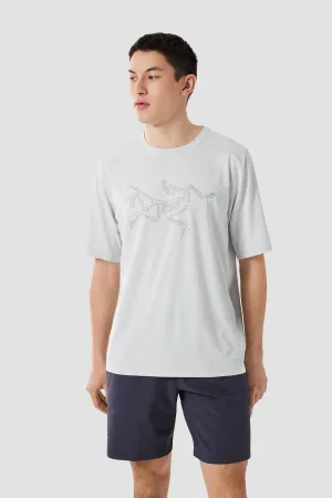 Arc'teryx Men's Cormac Logo SS Shirt in Atmos Heather