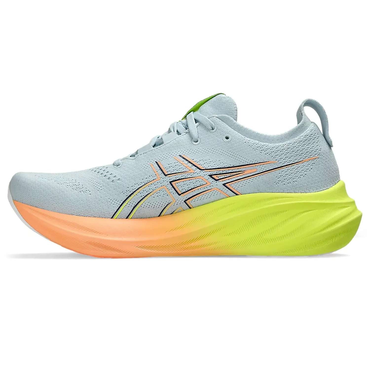 Asics Gel-Nimbus 26 Paris Men's Running Shoes, Cool Grey/Safety Yellow