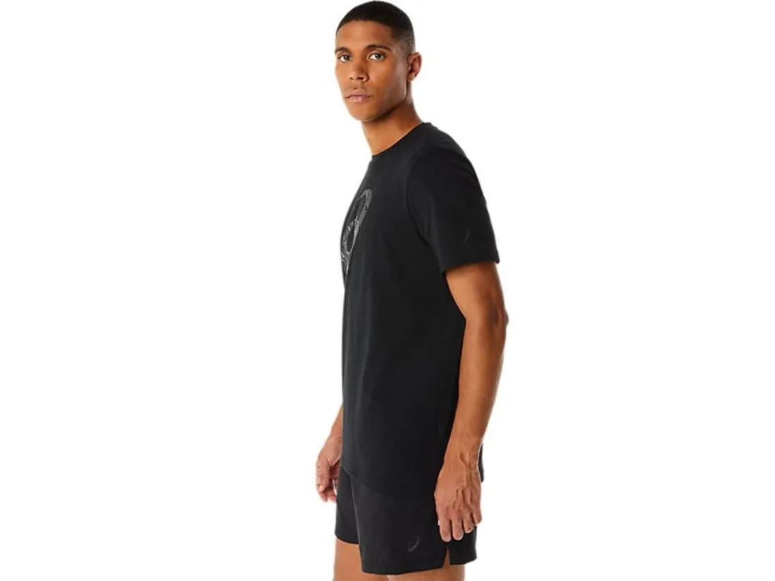 ASICS SEASONAL GRAPHIC MEN'S SS TOP BLACK