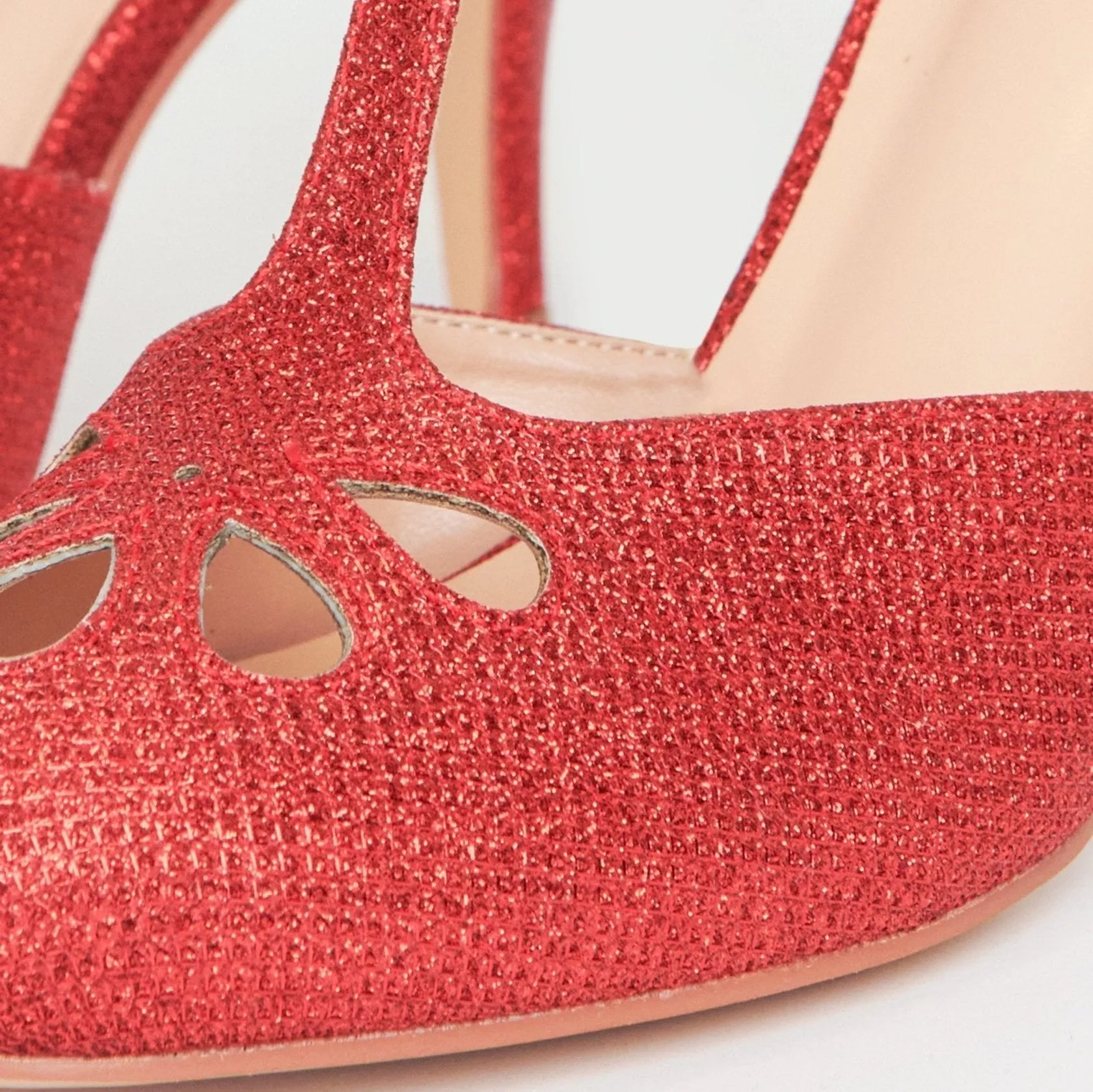 Astaire T-Strap Heel in Red by Unique Vintage