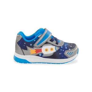 Astro Kid's Lighted Athletic - Blue Rocket Print