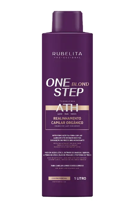 ATH One Step Blond Smoothing Moisturizing Organic Progressive 1L - Rubelita