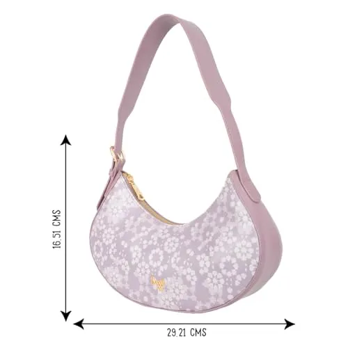 Baggit Women Pink Handbag Small Size | Ladies Stylish Casual Purse Bag