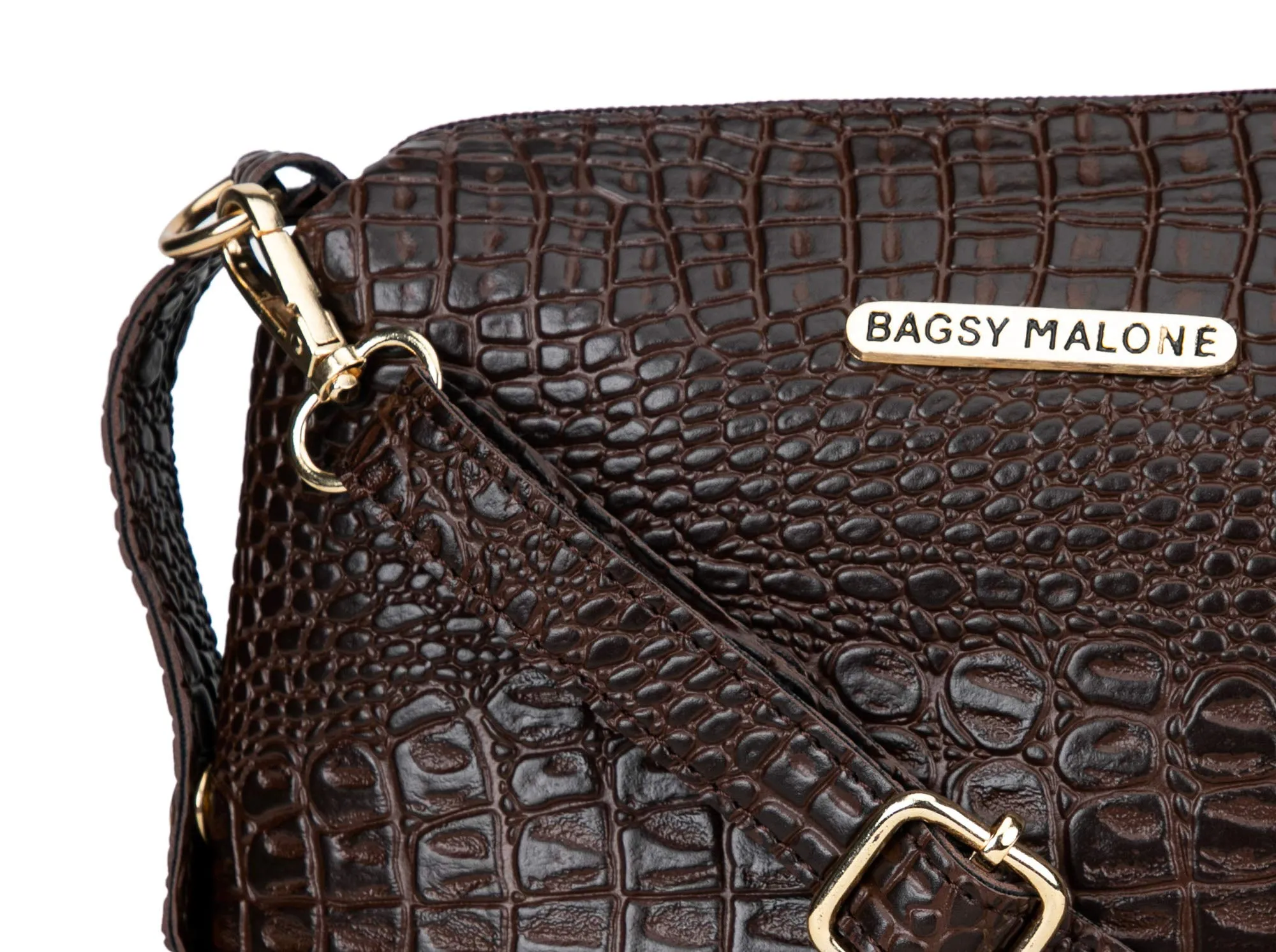 Bagsy Malone Women's Western (Croco Brown)