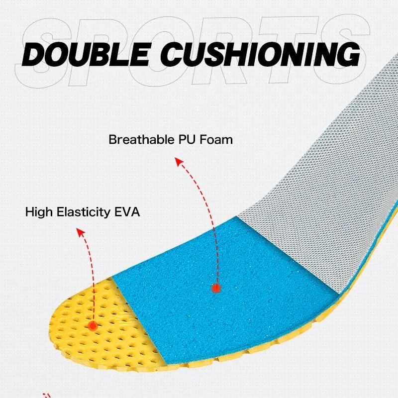 Bangni Insoles Orthopedic Memory Foam Sport Support Insert Woman Men Shoes Feet Soles Pad Orthotic Breathable Running Cushion