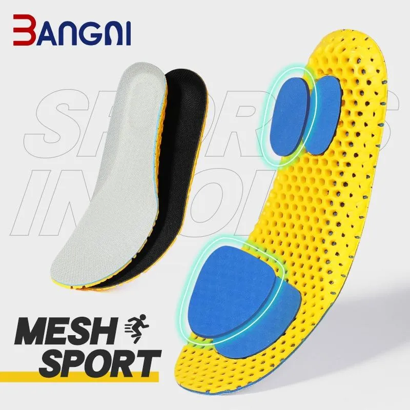 Bangni Insoles Orthopedic Memory Foam Sport Support Insert Woman Men Shoes Feet Soles Pad Orthotic Breathable Running Cushion