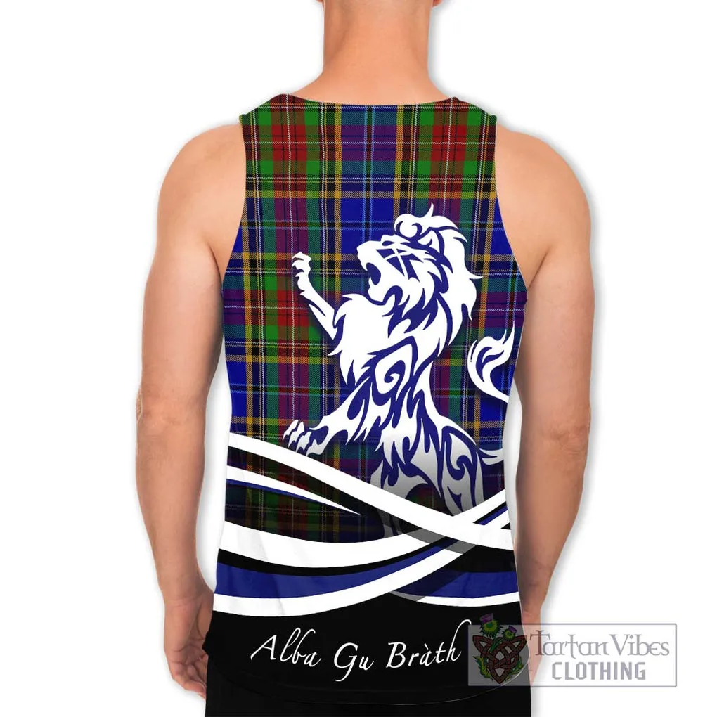 Beattie Tartan Men's Tank Top with Alba Gu Brath Regal Lion Emblem