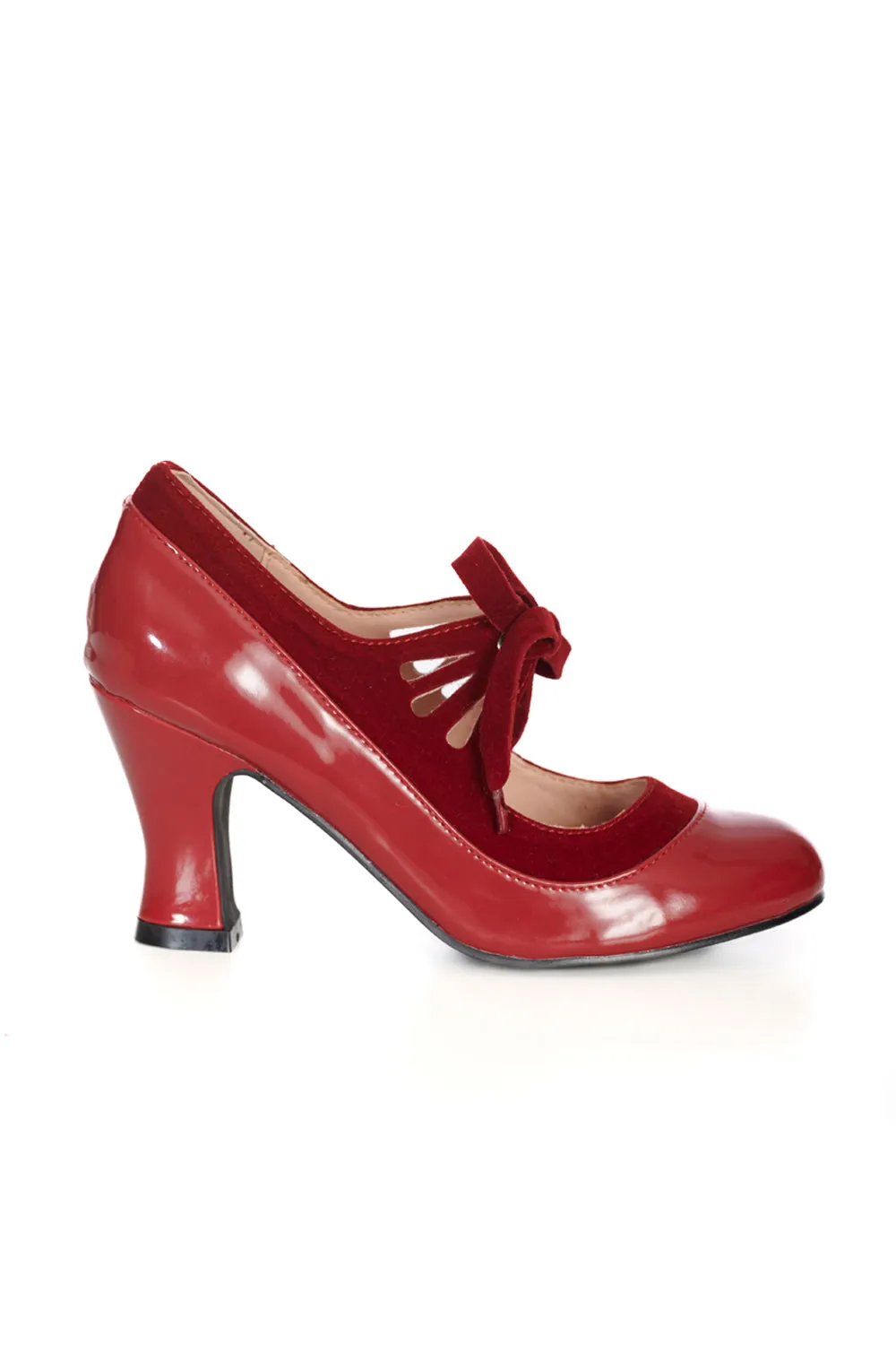 Bertie Heels in Burgundy by Banned Apparel