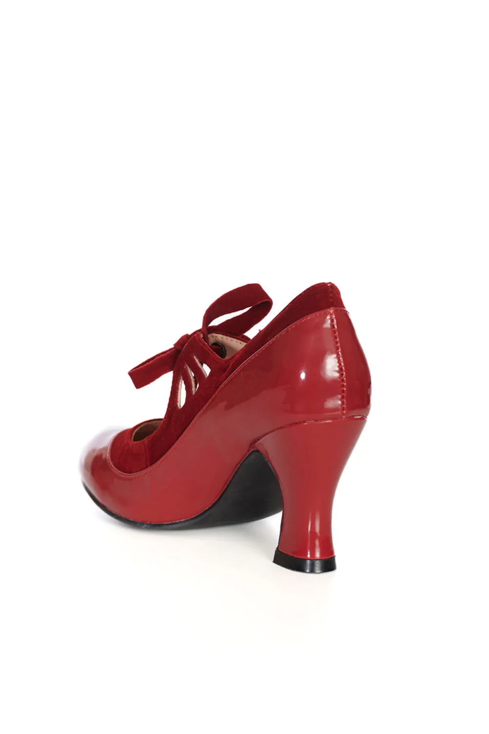 Bertie Heels in Burgundy by Banned Apparel