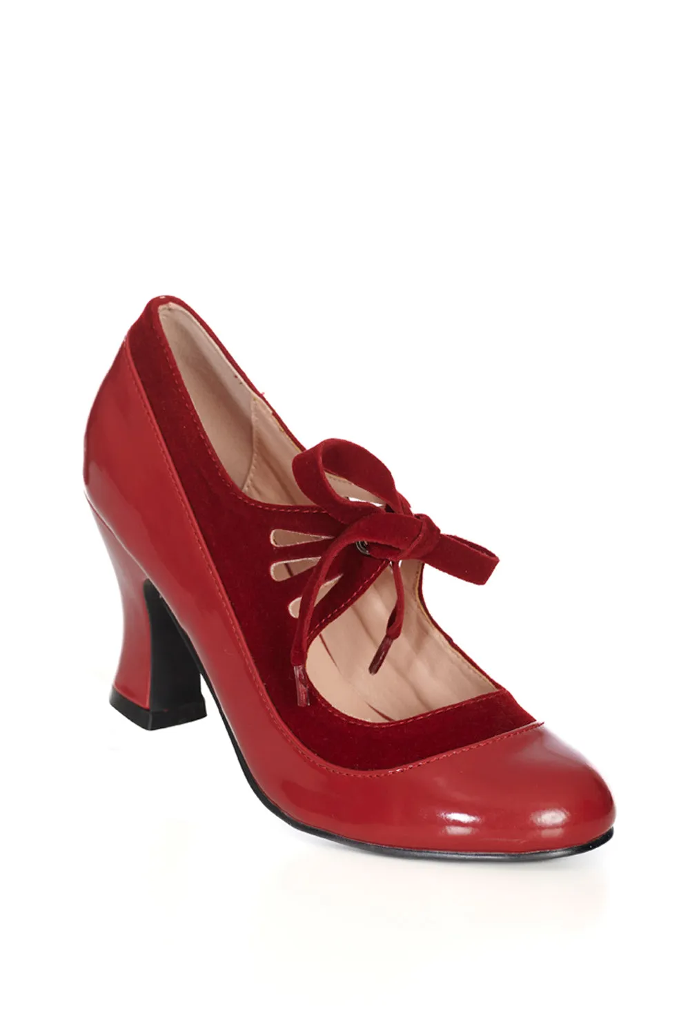 Bertie Heels in Burgundy by Banned Apparel