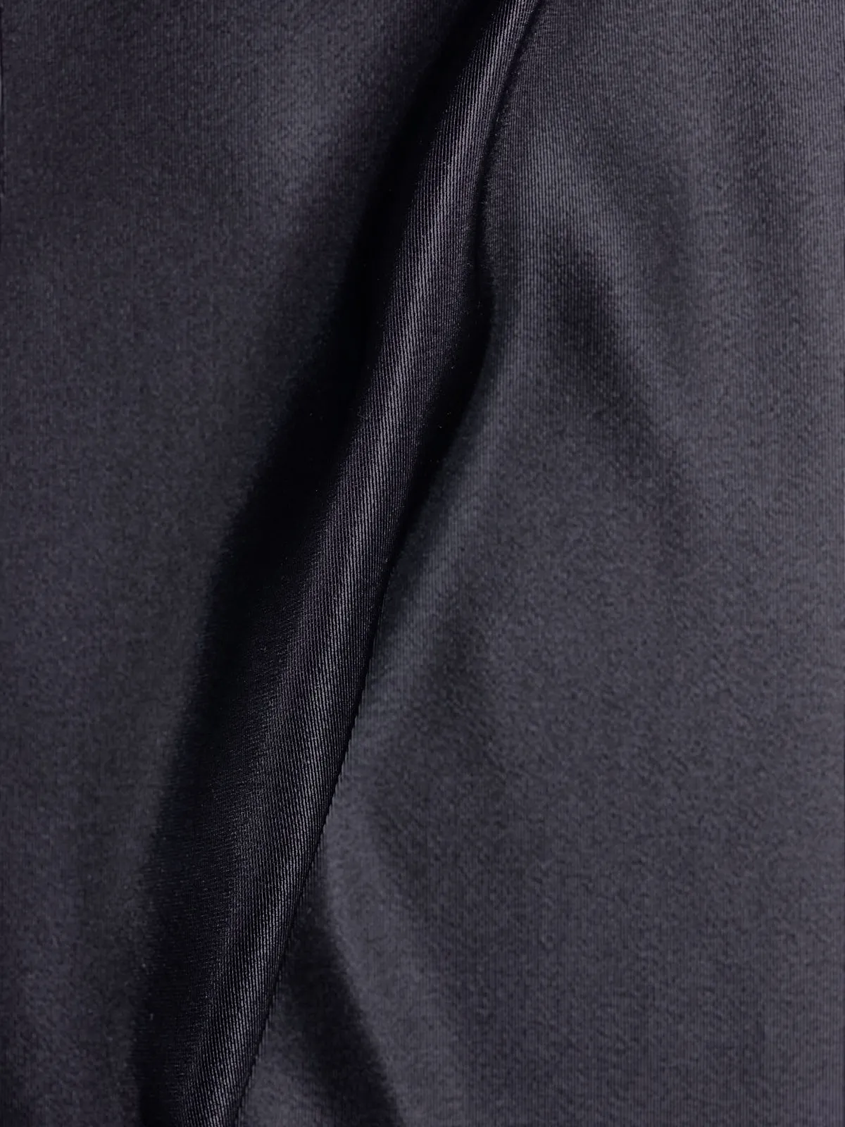 Black Italian Satin Faille Fabric