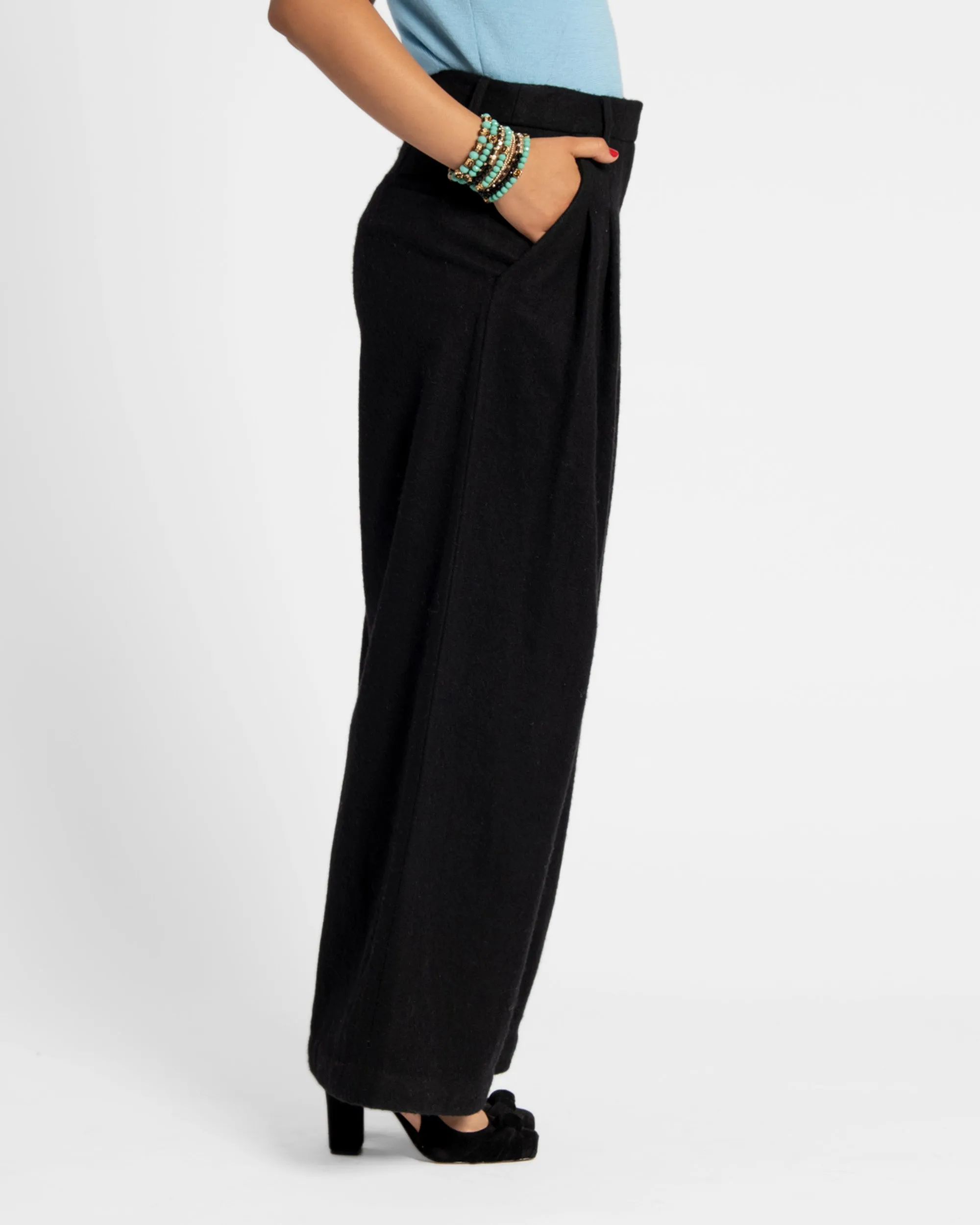 Bossy Pant Wool Black