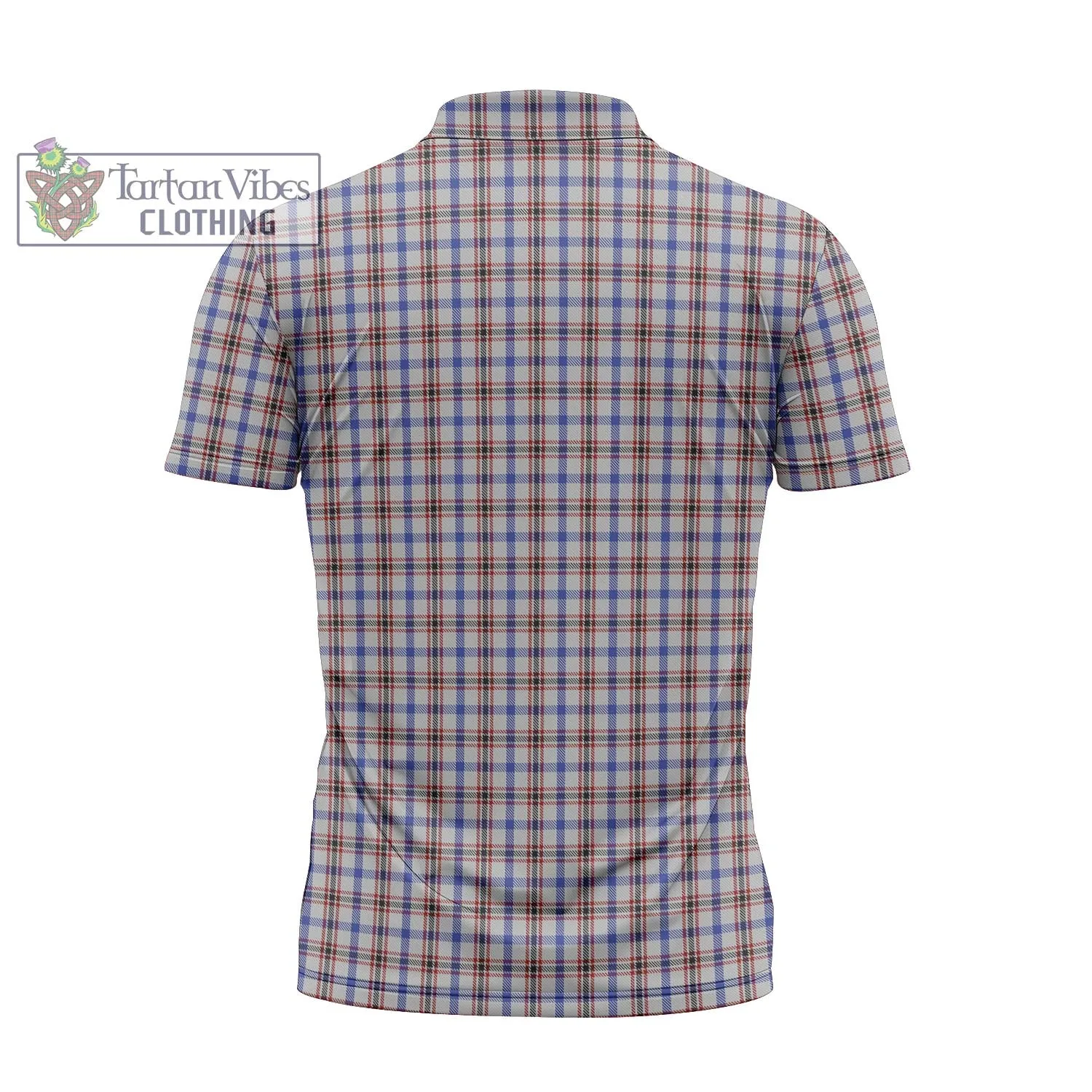 Boswell Tartan Zipper Polo Shirt