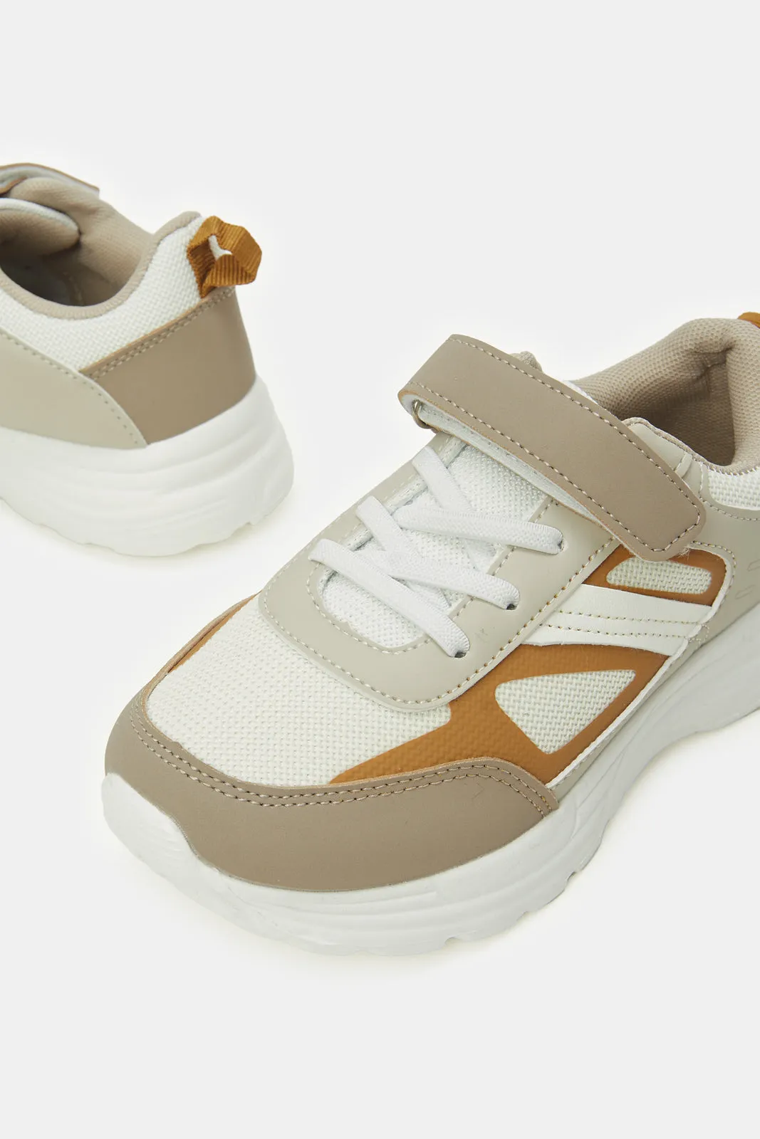 Boys Beige Chunky Sneaker