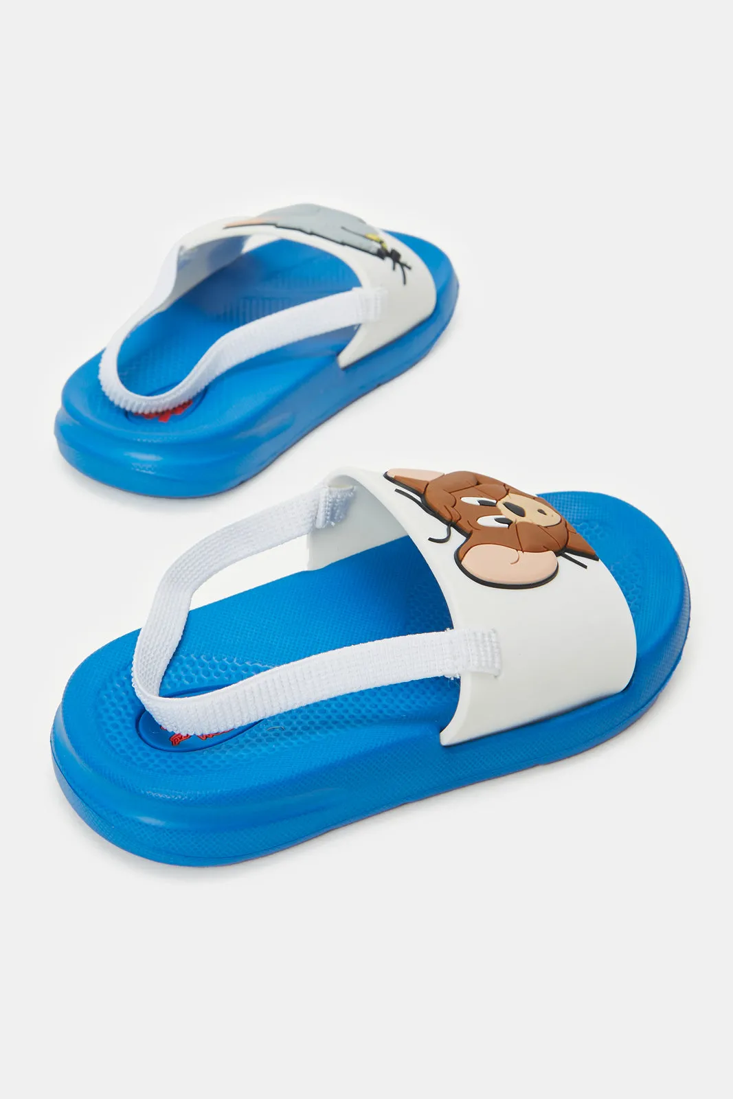 Boys Blue Tom And Jerry Slingback Slide