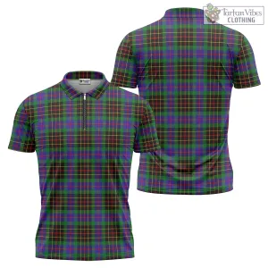 Brodie Hunting Modern Tartan Zipper Polo Shirt