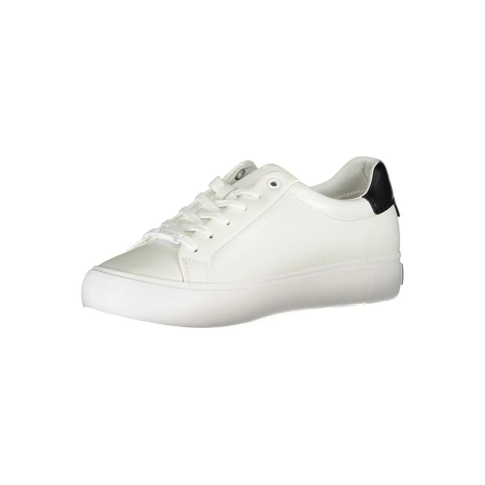 Calvin Klein White Polyester Sneaker