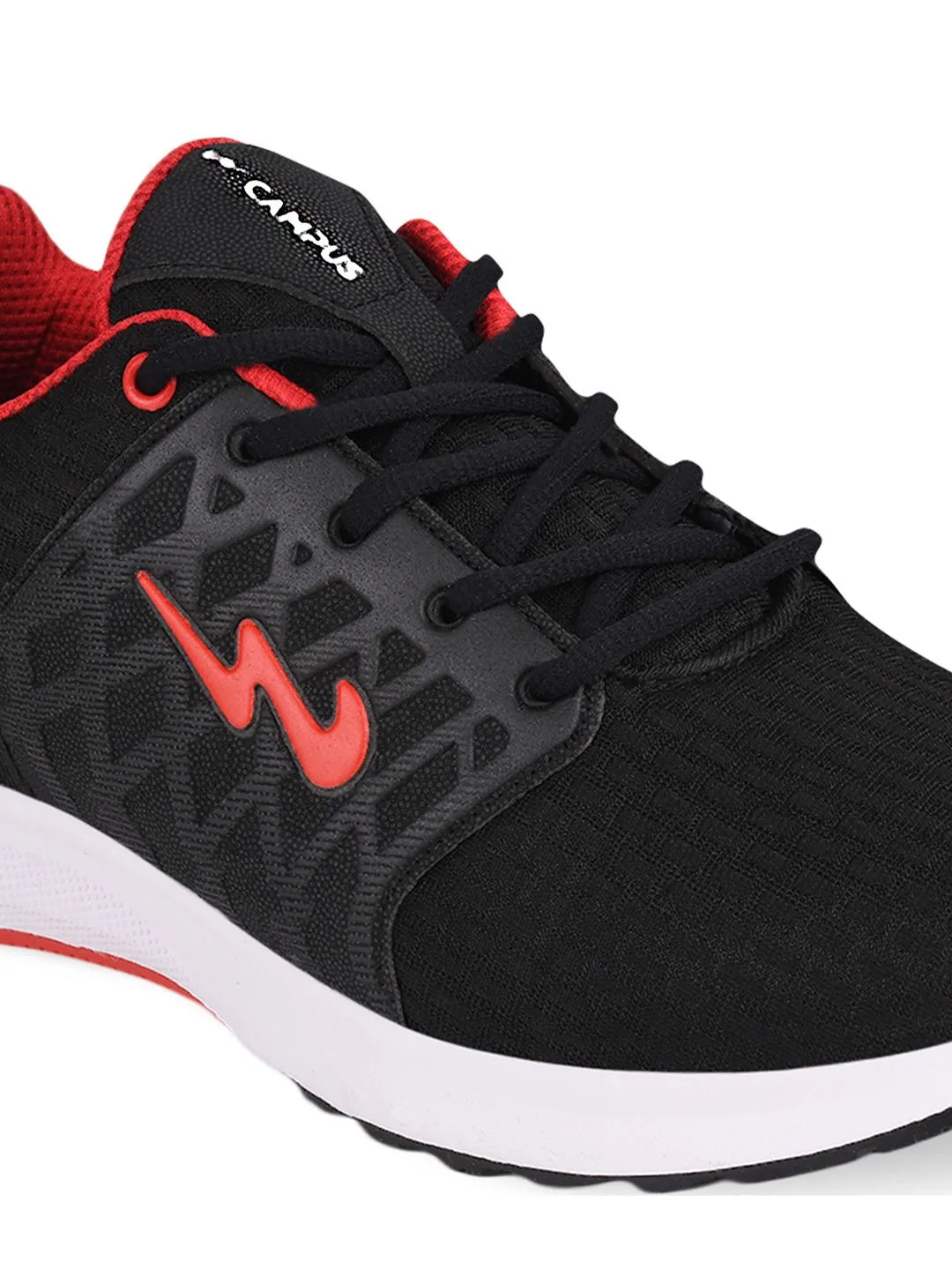 Campus Men Black Running Sports Shoes