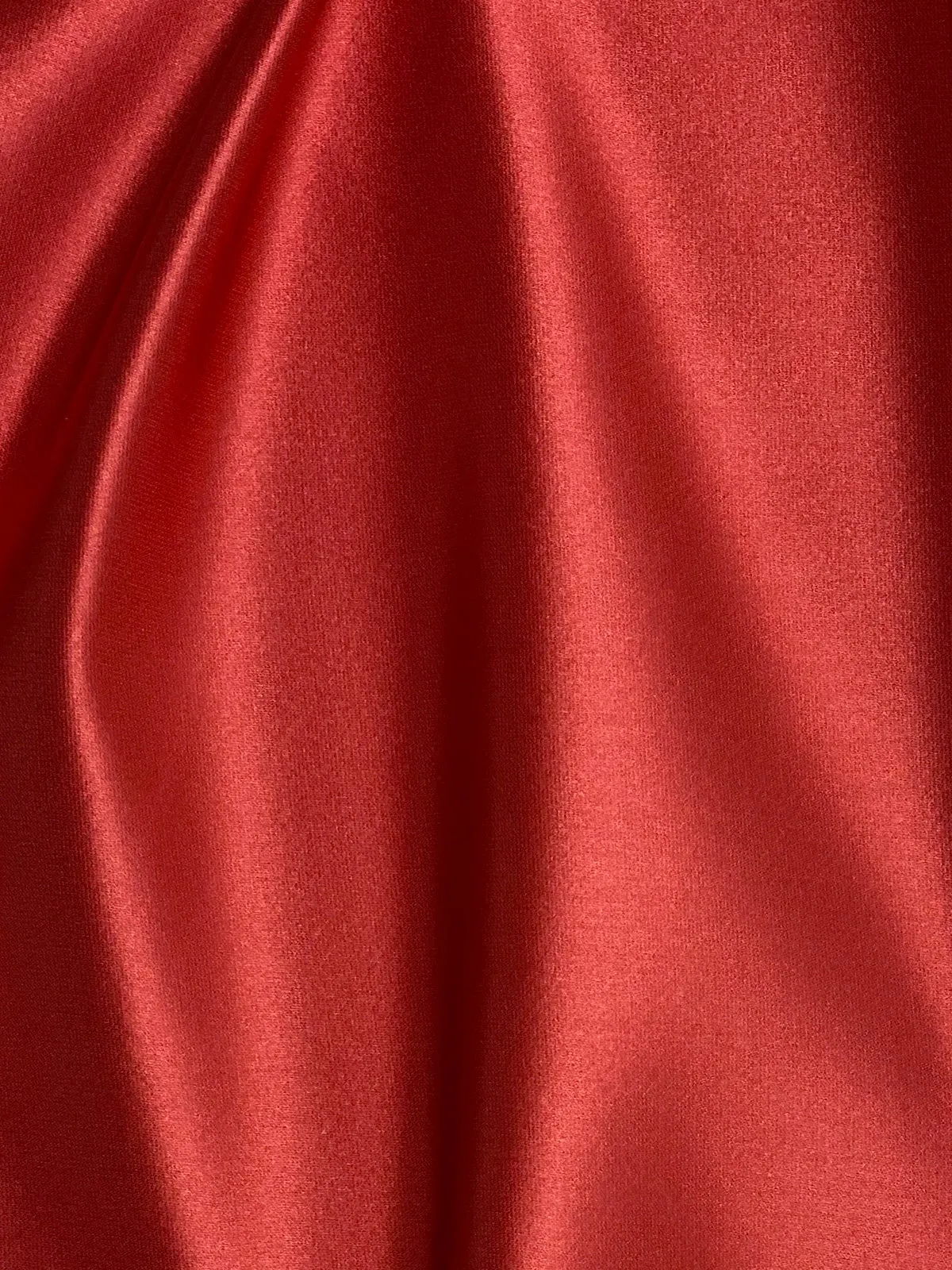 Cherry Tomato Italian Satin Faille Fabric