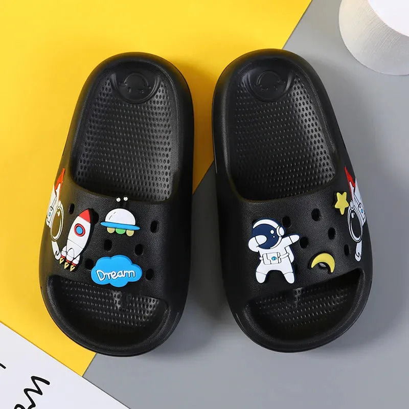 Children Slipper Boys Shoes Cartoon Astronaut Beach Flip Flop Indoor House Shoes Sneaker Casual Sports Boy Slipper Flip Flop