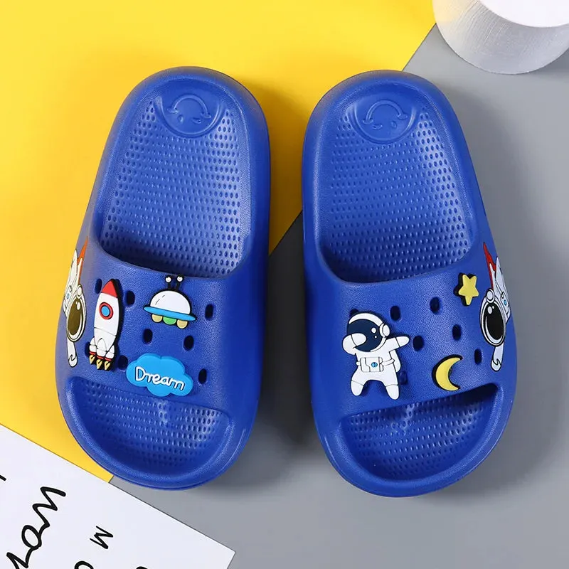 Children Slipper Boys Shoes Cartoon Astronaut Beach Flip Flop Indoor House Shoes Sneaker Casual Sports Boy Slipper Flip Flop