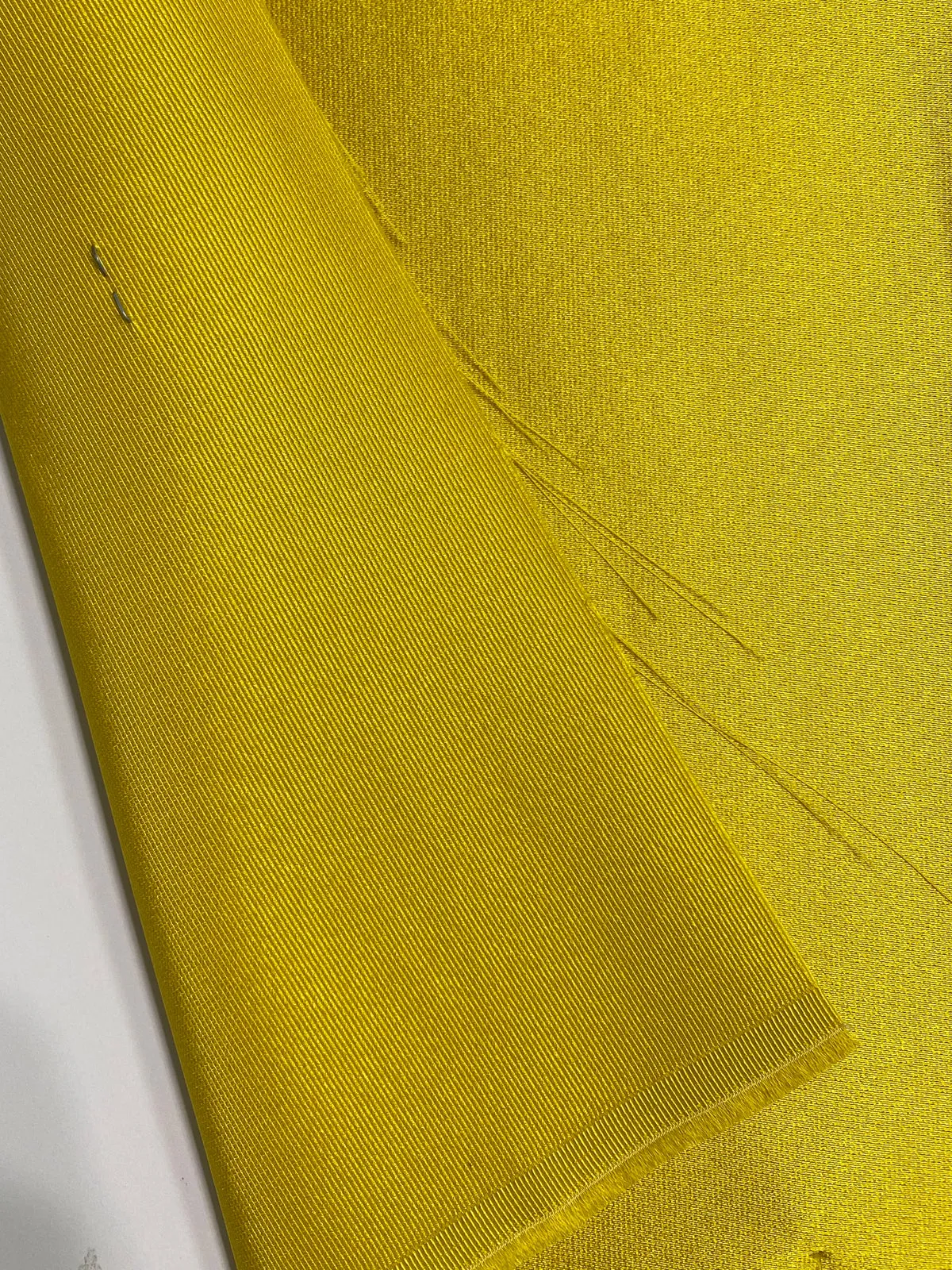 Citron Italian Satin Faille Fabric