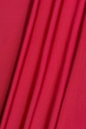 Claret Red Silk Faille Fabric