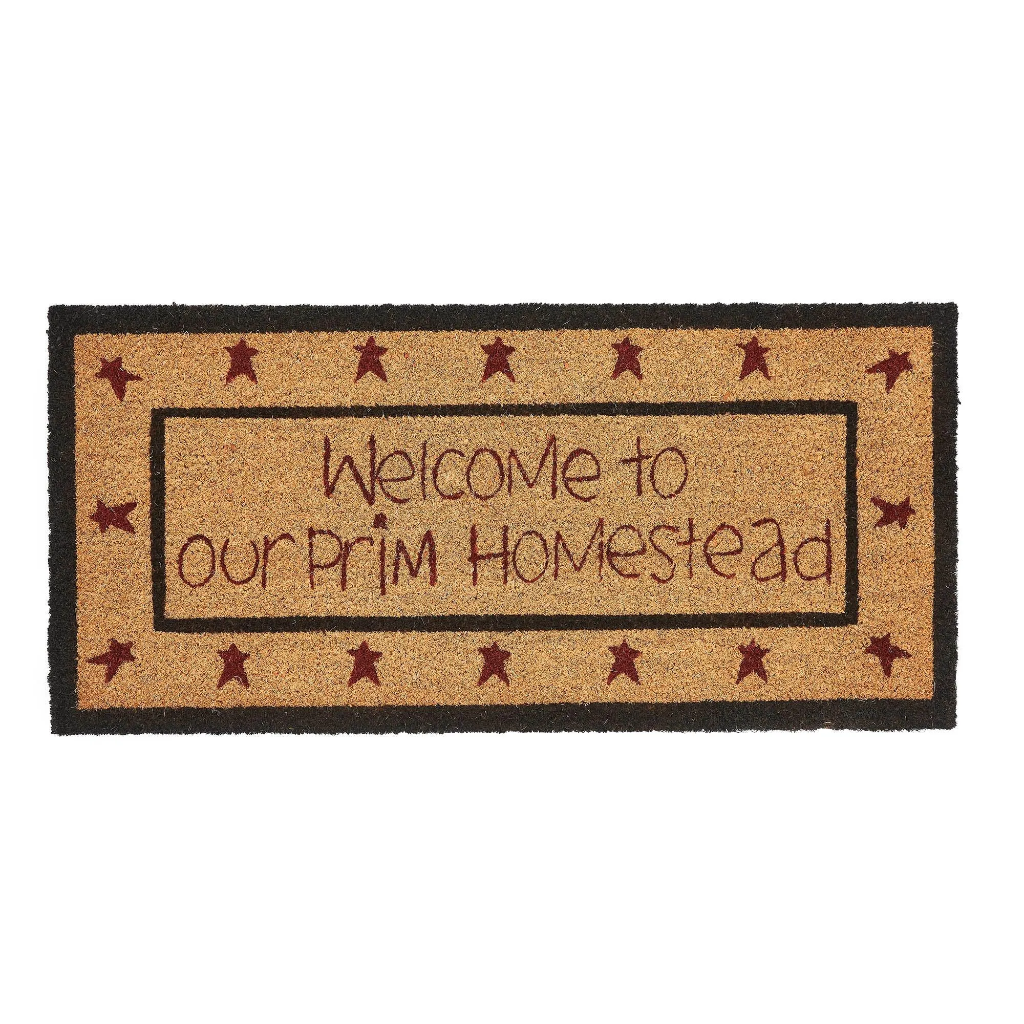 Connell Coir Welcome Rug Rect Stars 17x36