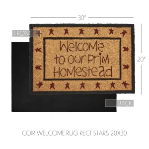 Connell Coir Welcome Rug Rect Stars 20x30