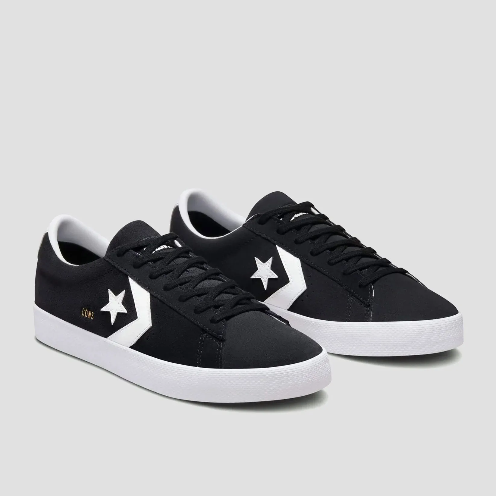 Converse CONS PL Vulc Pro Ox Skateboarding Shoes - Black / White