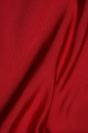 Crimson Silk Faille Fabric