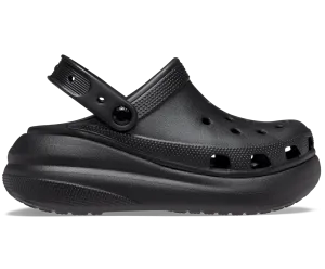 Crocs Classic Crush Platform Clog Sandals - Black