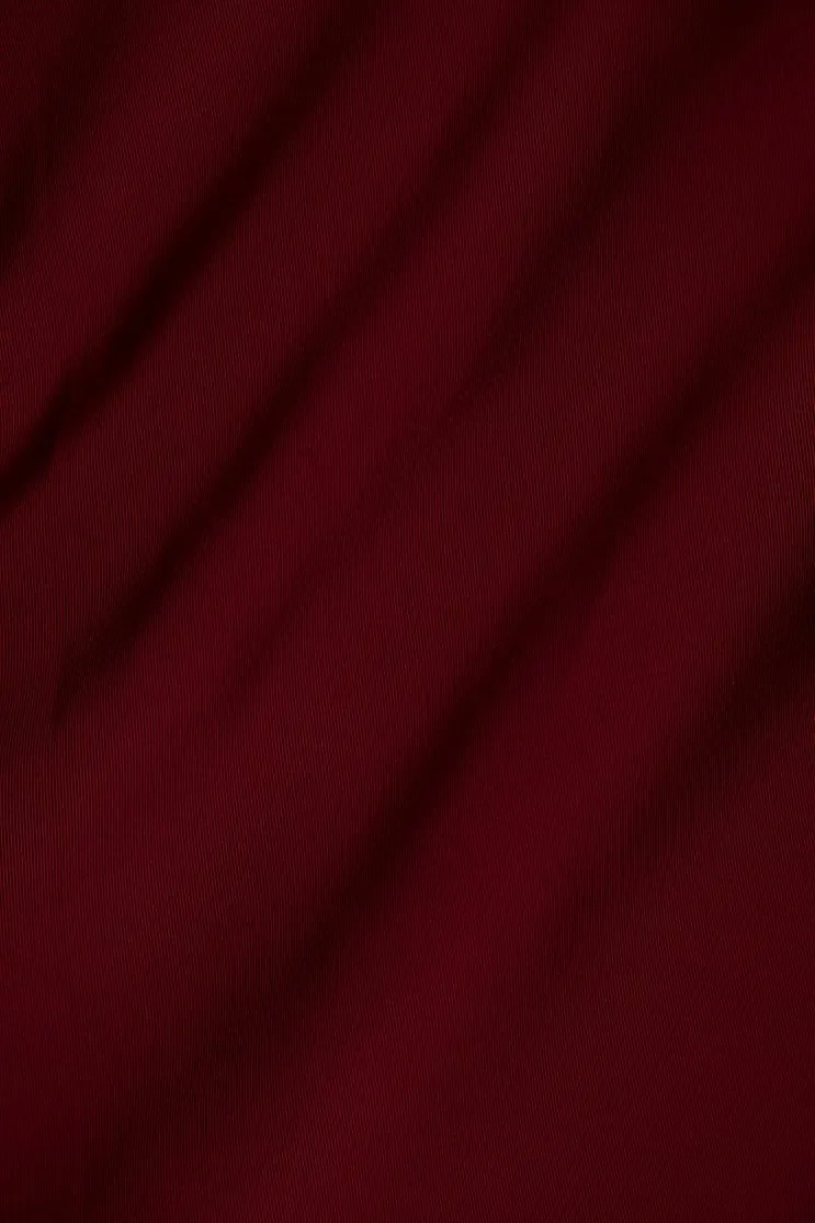 Deep Red Silk Faille Fabric