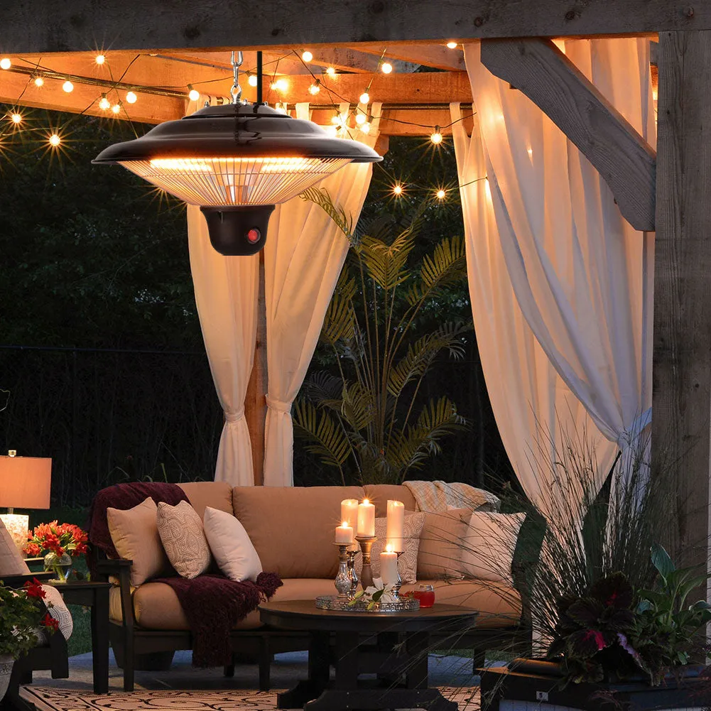 Electric Patio Hanging Heater with Remote for Outdoor Use